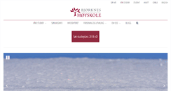 Desktop Screenshot of bjorkneshoyskole.no