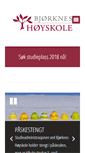 Mobile Screenshot of bjorkneshoyskole.no